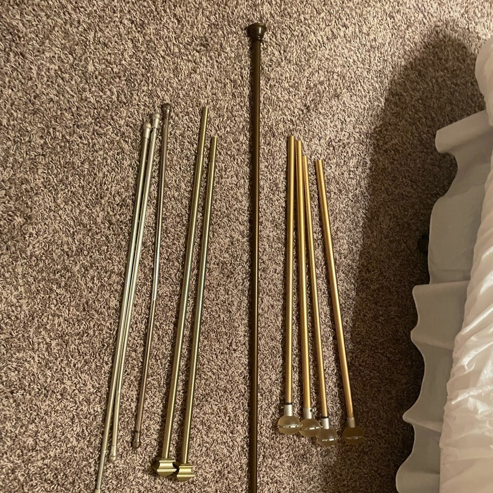Curtain Rods - 4 Sets